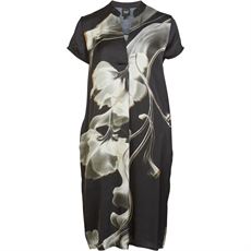 NÜ DENMARK KJOLE, AIA DRESS S/S, BLACK MIX